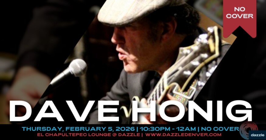 A poster for El Chapultepec Lounge presents: Dave Honig event