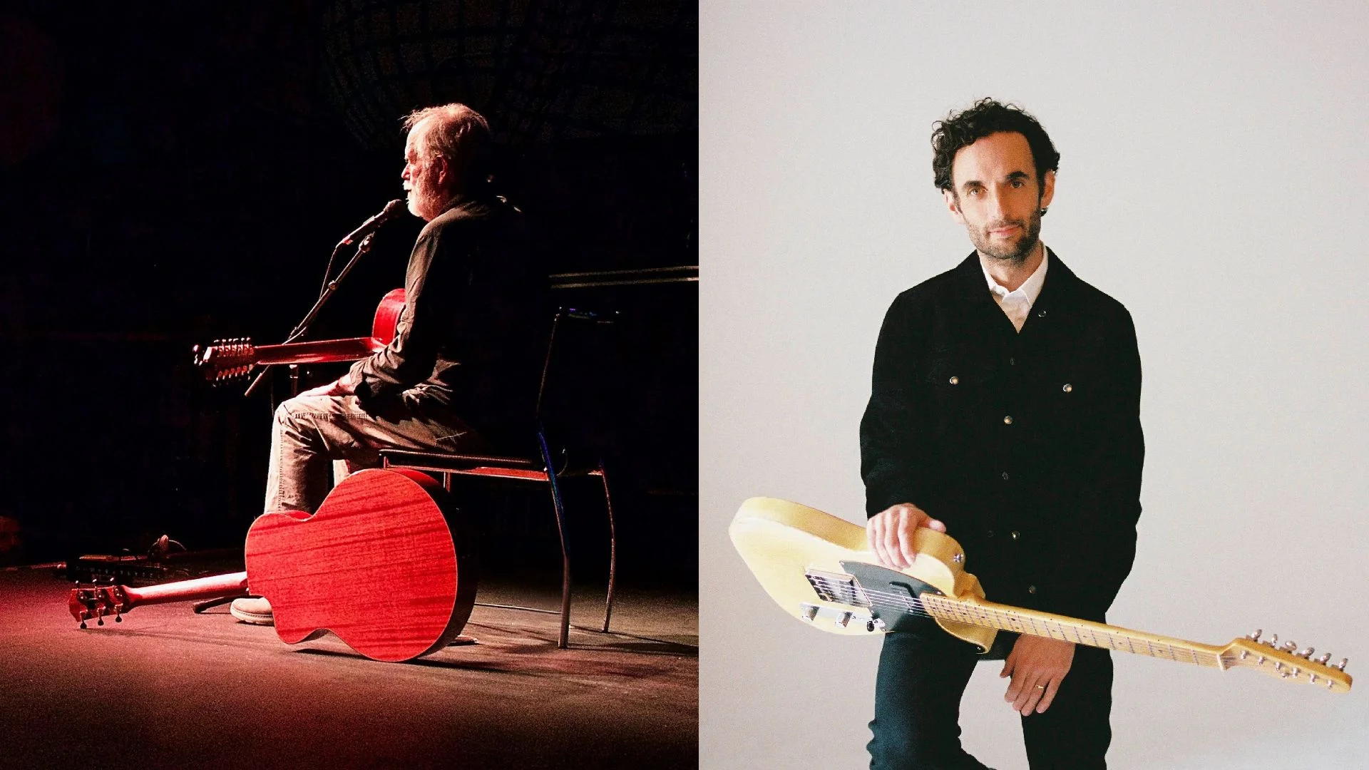 A poster for Leo Kottke + Julian Lage event