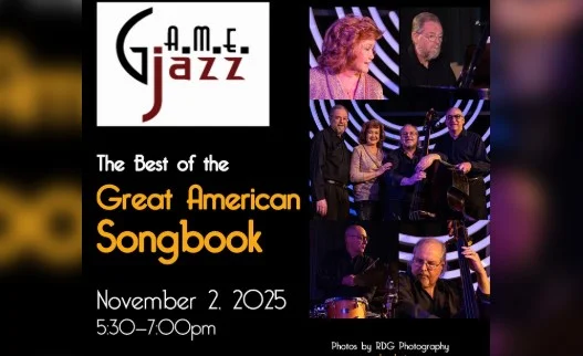 A poster for GAMEJazz: The Best of The American Songbook  event