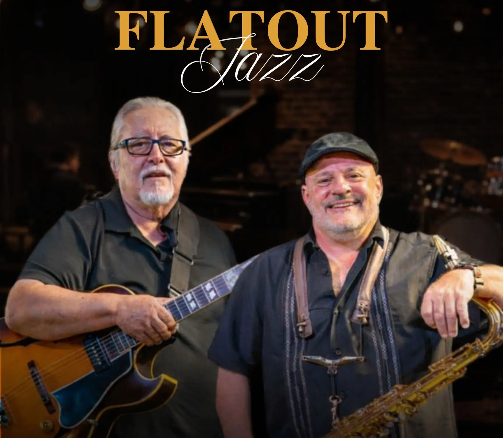 A poster for FLATOUT Jazz is Back! event