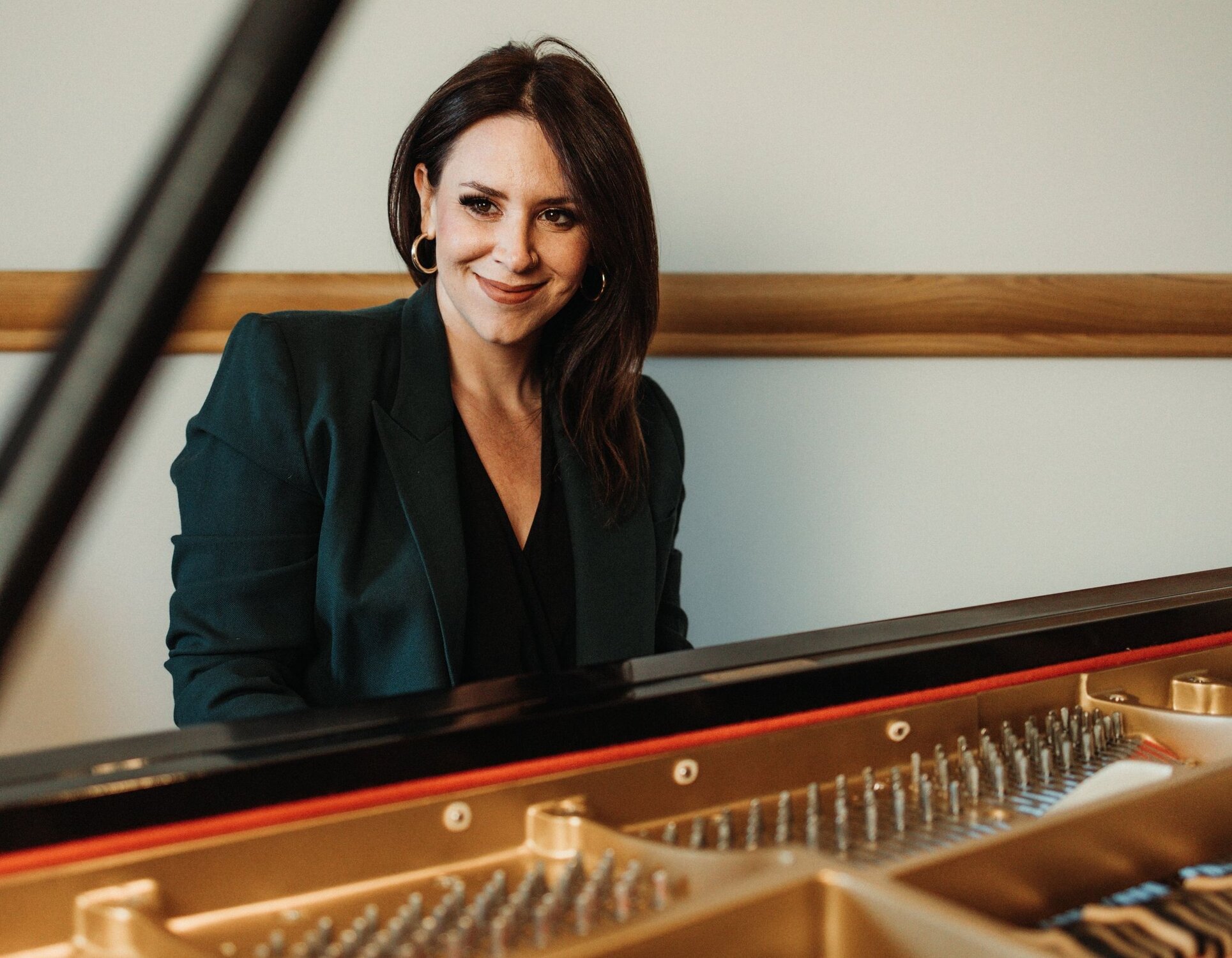 A poster for The Annie Booth Trio event