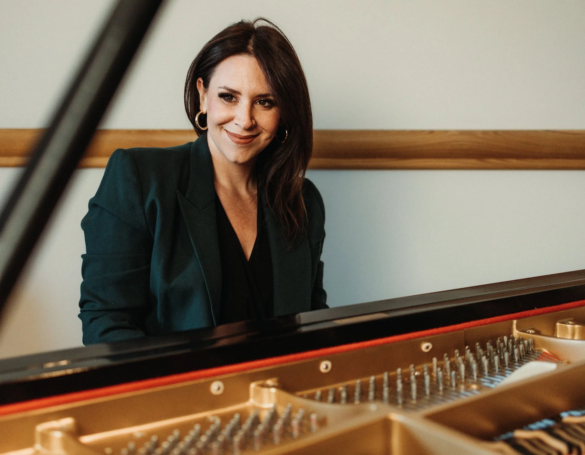 A poster for The Annie Booth Trio event