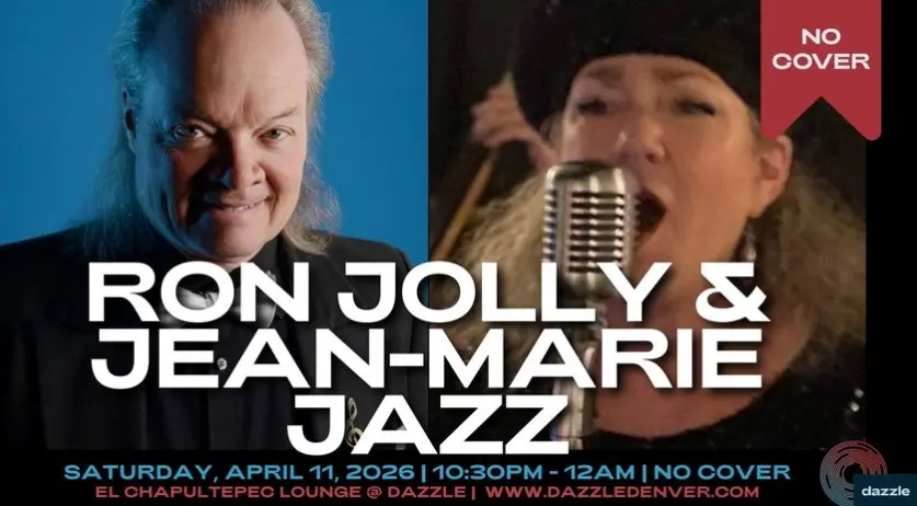A poster for El Chapultepec Lounge presents: Ron Jolly & Jean-Marie Jazz event