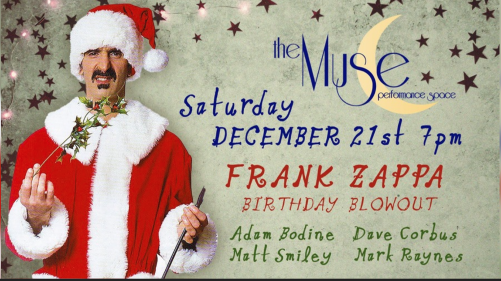 A poster for Frank Zappa Birthday Blowout event
