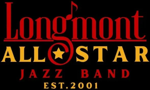 A poster for Longmont All Stars Jazz Band event