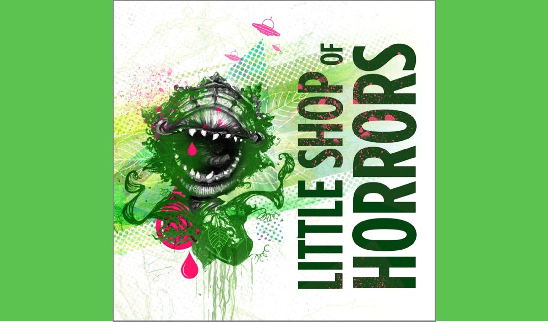 A poster for Little Shop of Horrors event