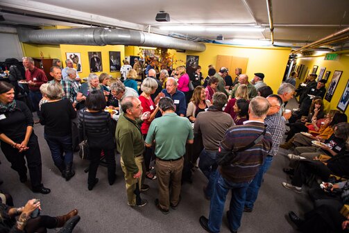 KUVO members gather at a KUVO event