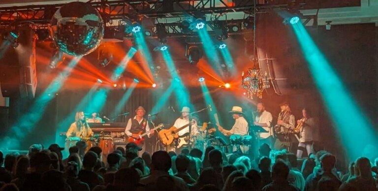 A poster for Santa Rios (Santana Tribute) event