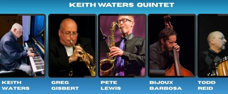 A poster for Keith Waters Quintet: The Music of Joe Henderson event
