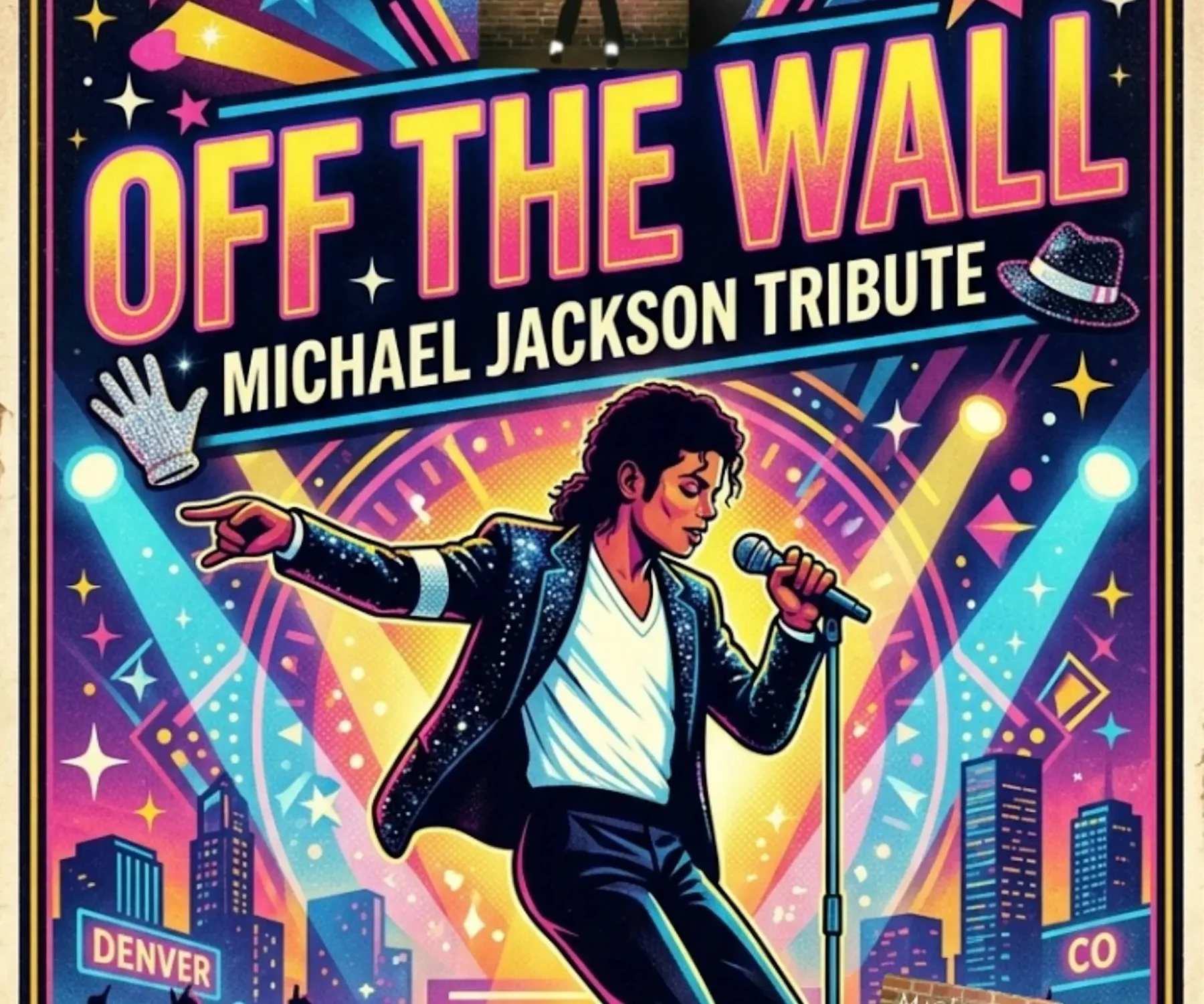 A poster for Off The Wall - Michael Jackson Tribute event