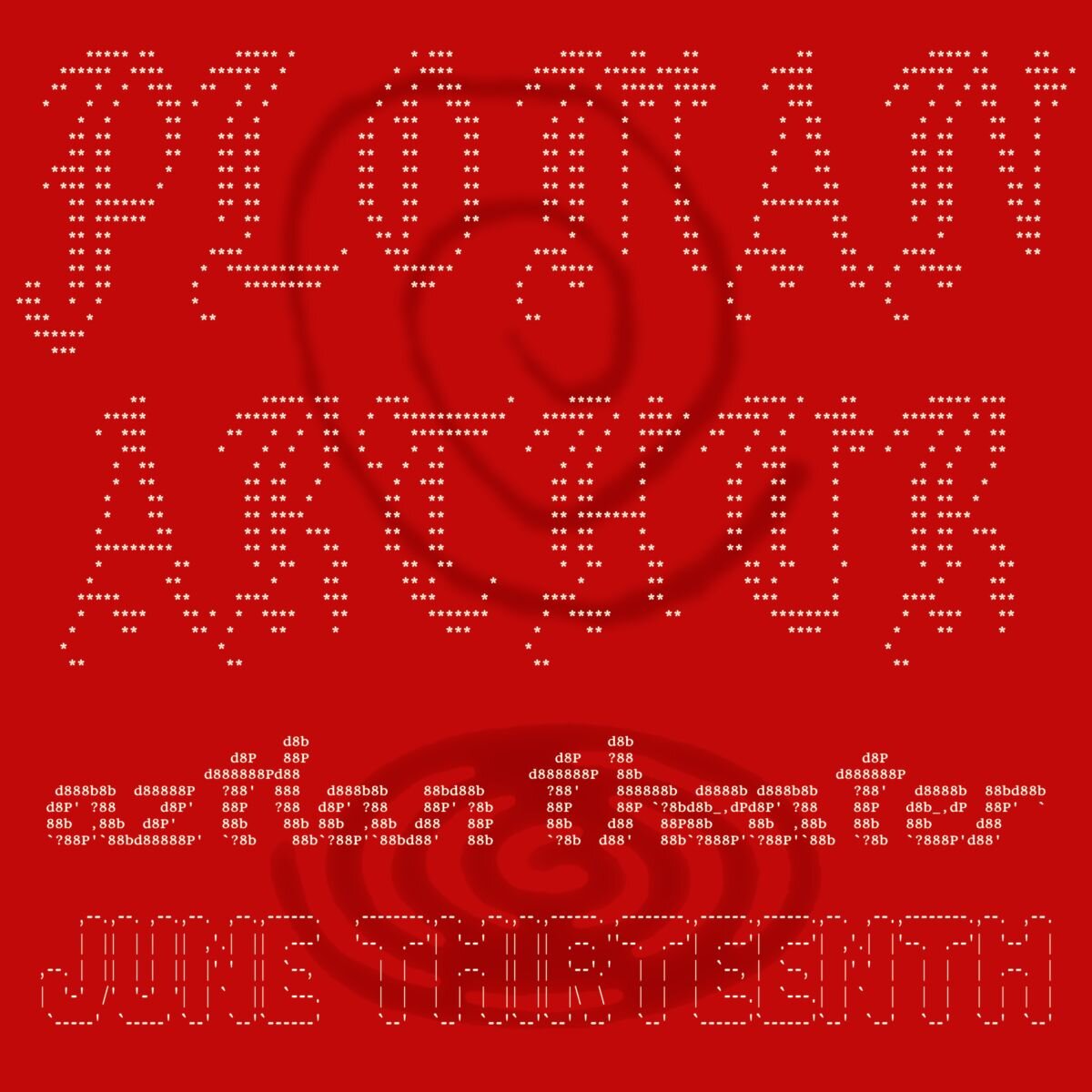 A poster for PLO Man & Arthur live at the Aztlan Theater event