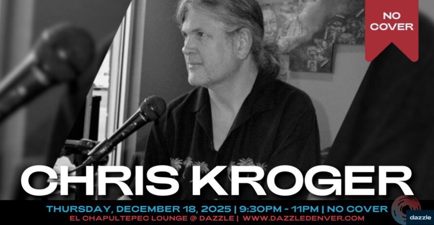 A poster for El Chapultepec Piano Lounge presents: Chris Kroger event