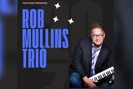 A poster for Rob Mullins Trio event