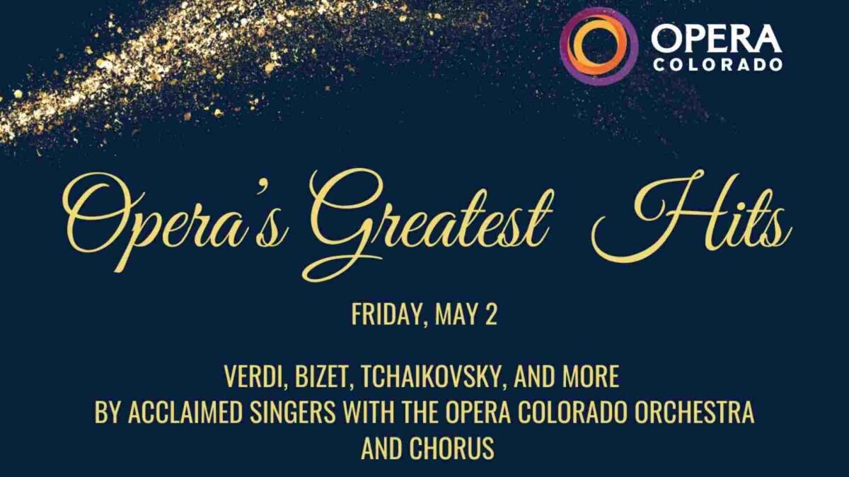 A poster for Opera's Greatest Hits event