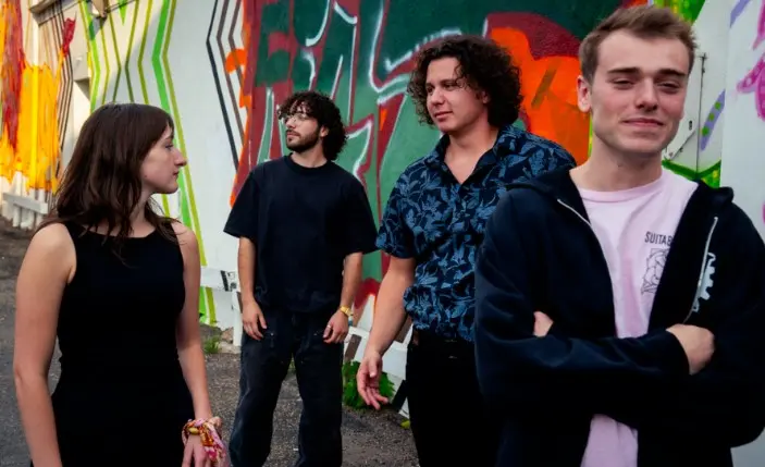 A poster for Baz Gillen Quartet Plays the Music of Amy Winehouse event