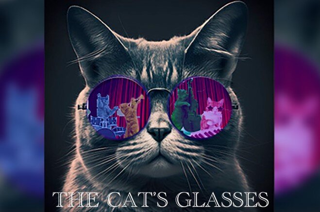 A poster for The Cat's Glasses  event