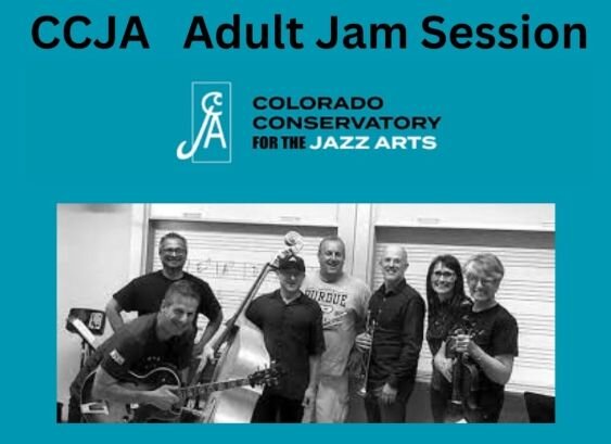 A poster for CCJA Adult Jazz Session event
