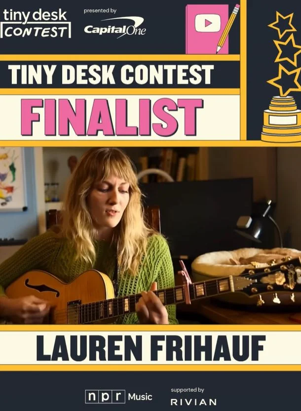 Tiny Desk Content Finalist Lauren Frihauf. Graphic courtesy of NPR Music