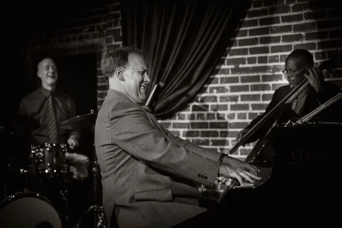 A poster for Drew's Blues & Boogaloos event