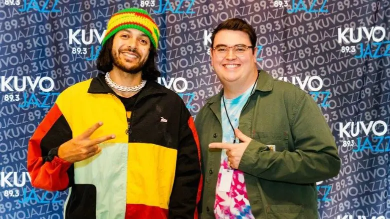 Yussef Dayes with KUVO Host alldaywes at KUVO Jazz