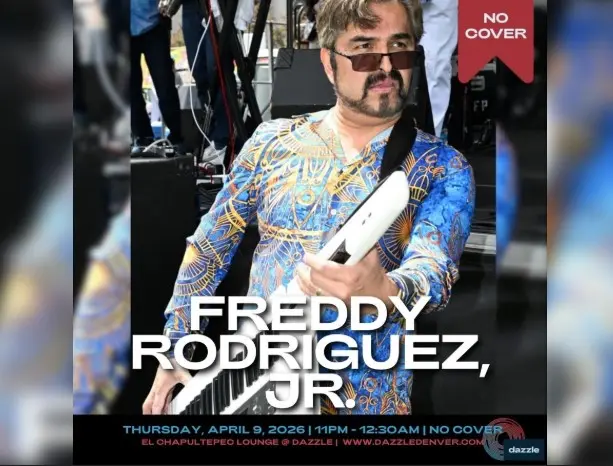 A poster for El Chapultepec Lounge presents: Freddy Rodriguez Jr. event