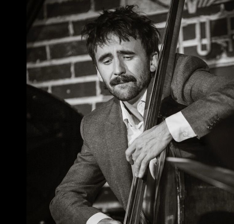 A poster for The Eirik Haugbro Trio feat. Gabriel Mervine presents TRIO + 1 event