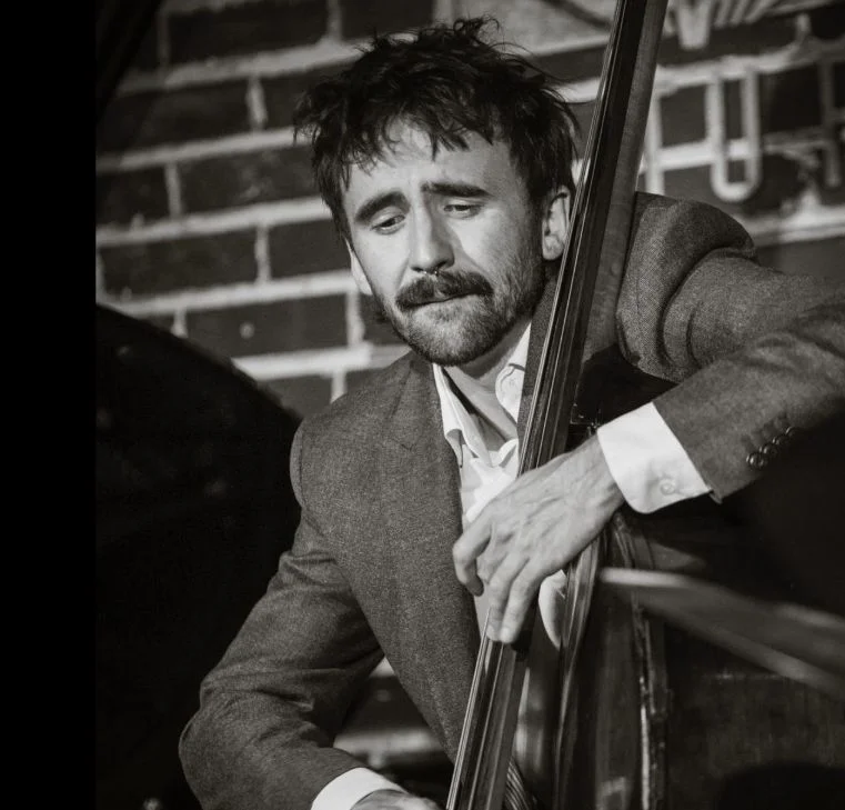 A poster for The Eirik Haugbro Trio feat. Gabriel Mervine presents TRIO + 1 event