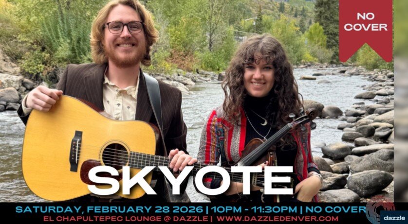 A poster for El Chapultepec Lounge presents: Skyote event