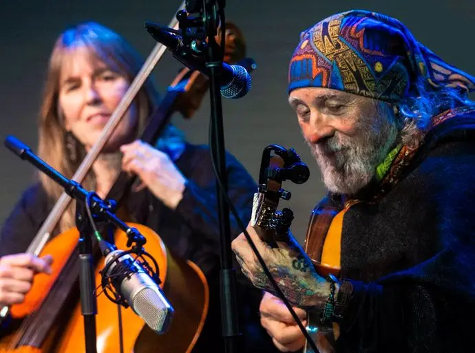 A poster for Feast of Spain featuring Miguel Espinoza Flamenco Fusion Duo event