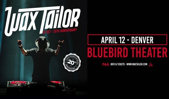 A poster for KUVO Presents — Wax Tailor DJ Set 20th Anniversary event