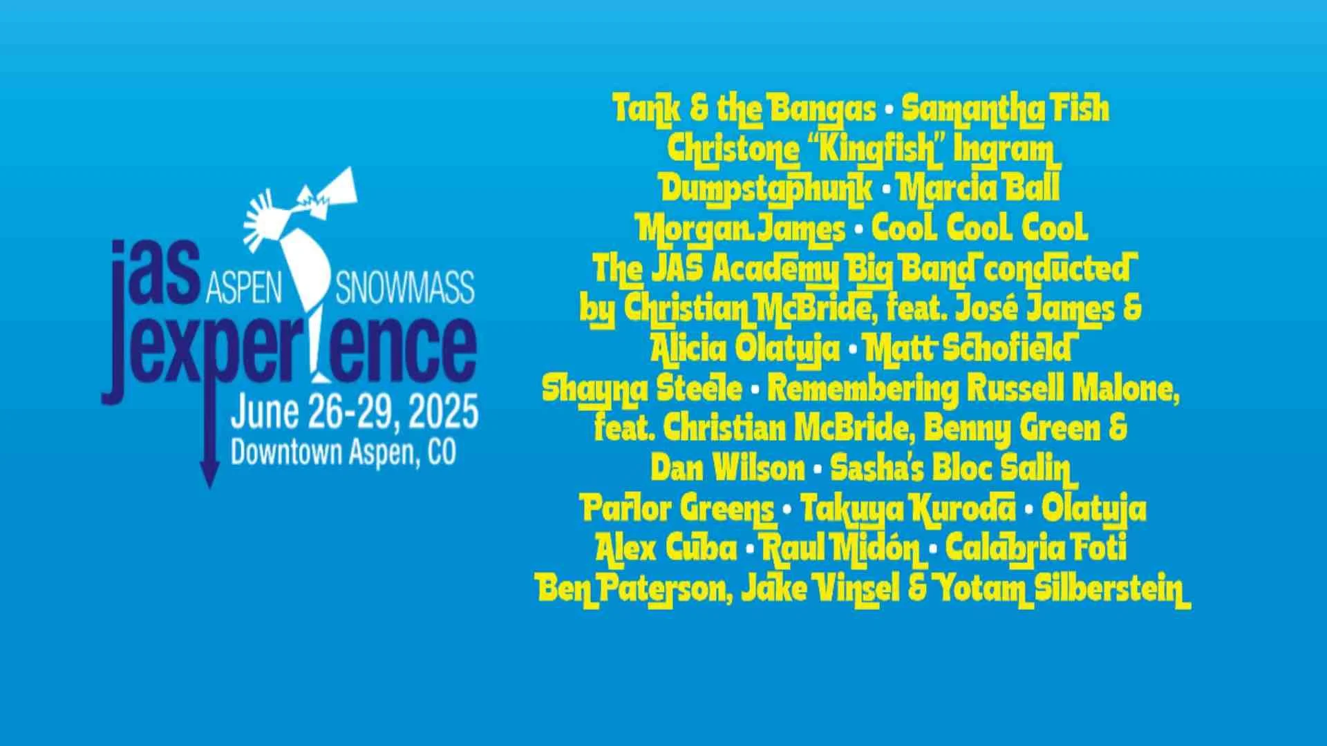 A poster for JAS Aspen Snowmass June Experience event