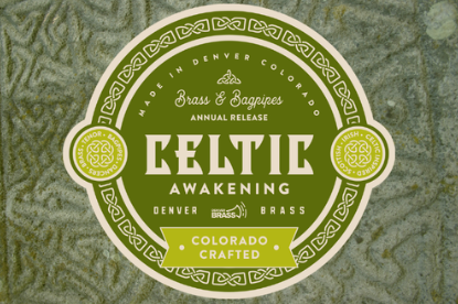 A poster for Denver Brass: Celtic Awakening event