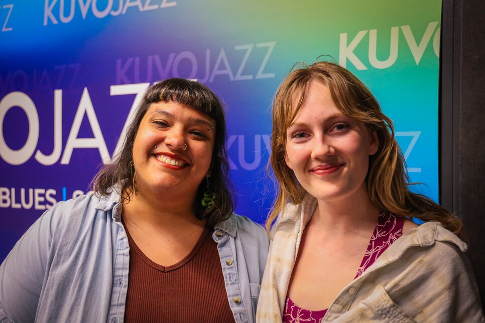 Abi Clark with Lauren Frihauf