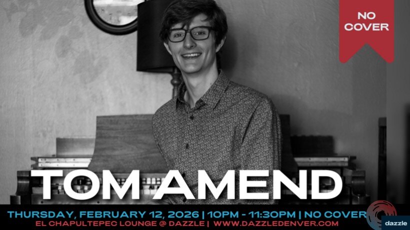 A poster for El Chapultepec Lounge presents: Tom Amend event