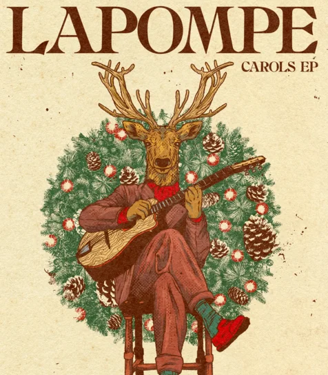 A poster for LAPOMPE: Django Carols  event