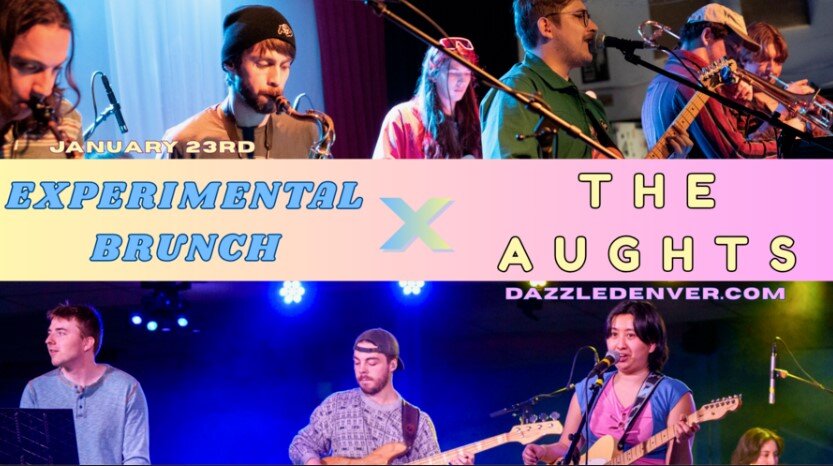 A poster for Experimental Brunch & The AUGHTS event