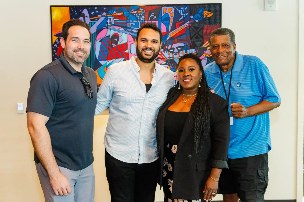 Jason Jackson, Adam & Kat Hawley, and Adam Morgan