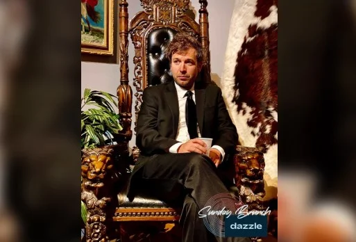 A poster for Dazzle Brunch with Adam Bodine & Mickey Lenny event