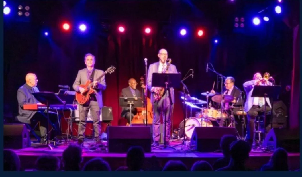 A poster for A Tribute to Eddie Harris with the Ken Walker Sextet event