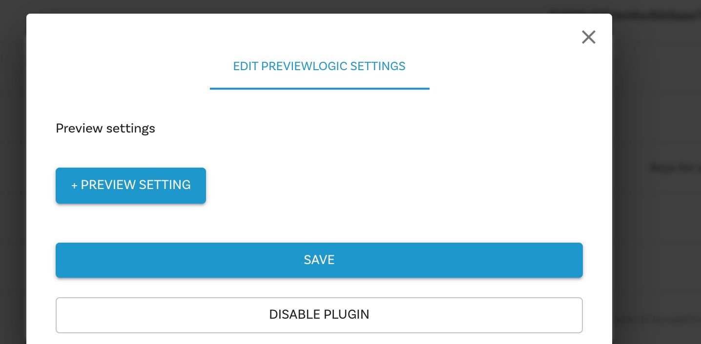 Plugin Settings screenshot