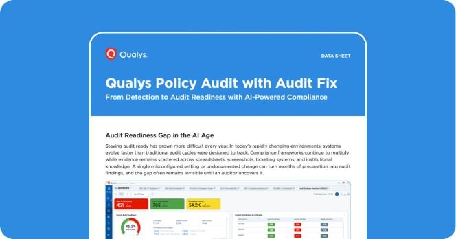 <p class="">Qualys Policy Audit with Audit Fix</p>