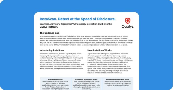 <p class="">Introducing Qualys InstaScan</p>
