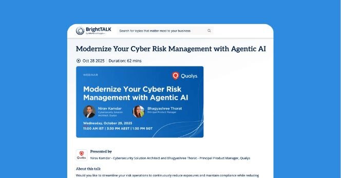 <p>Modernize Your Cyber Risk Management with Agentic AI</p>