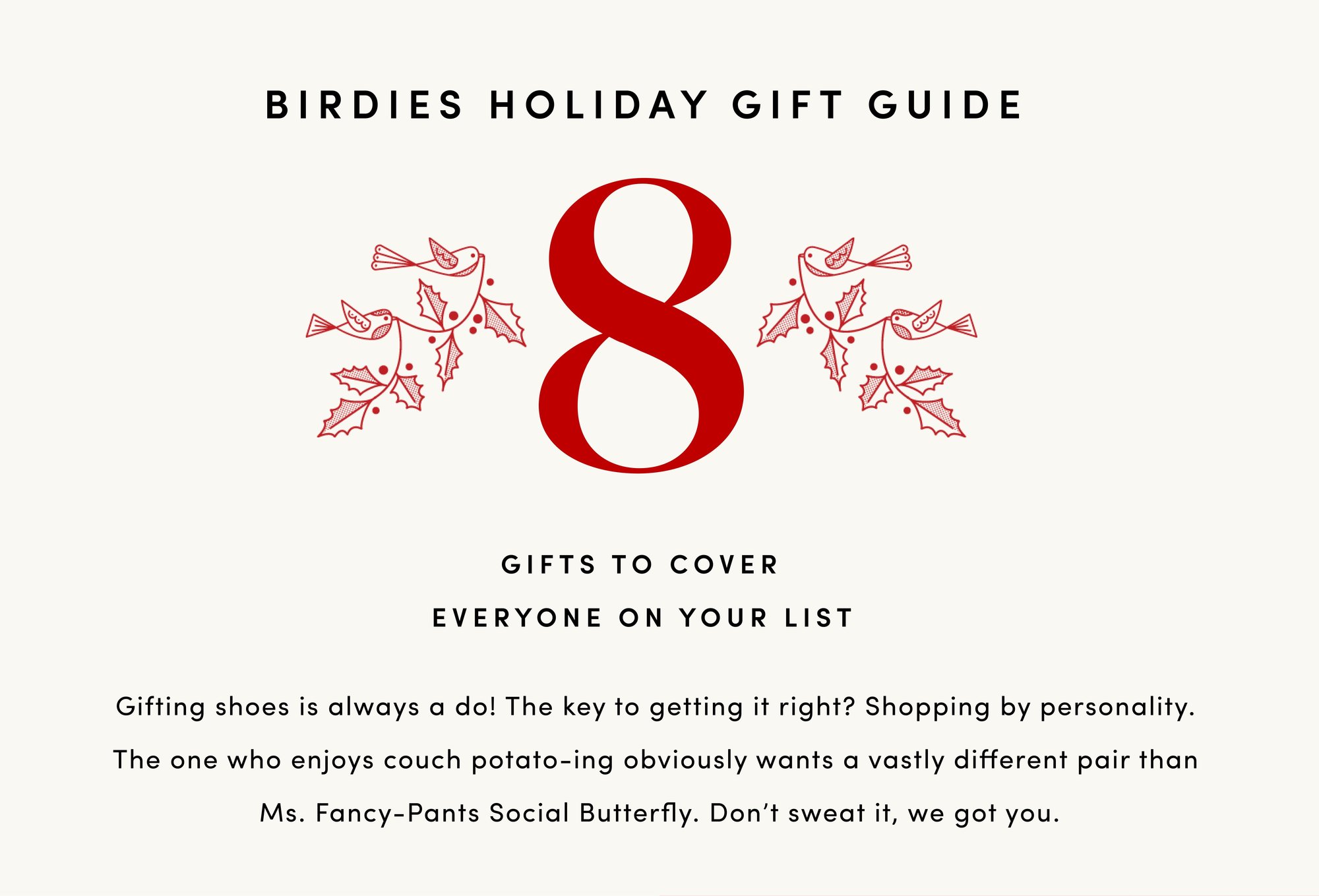 Birdies Gift Guide: everyone on your list