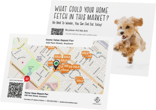 Two Home Estimate Postcards - What could your home Fetch in this market?