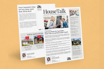 HouseTalk newsletter design.