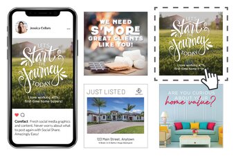 Social Share sample post designs