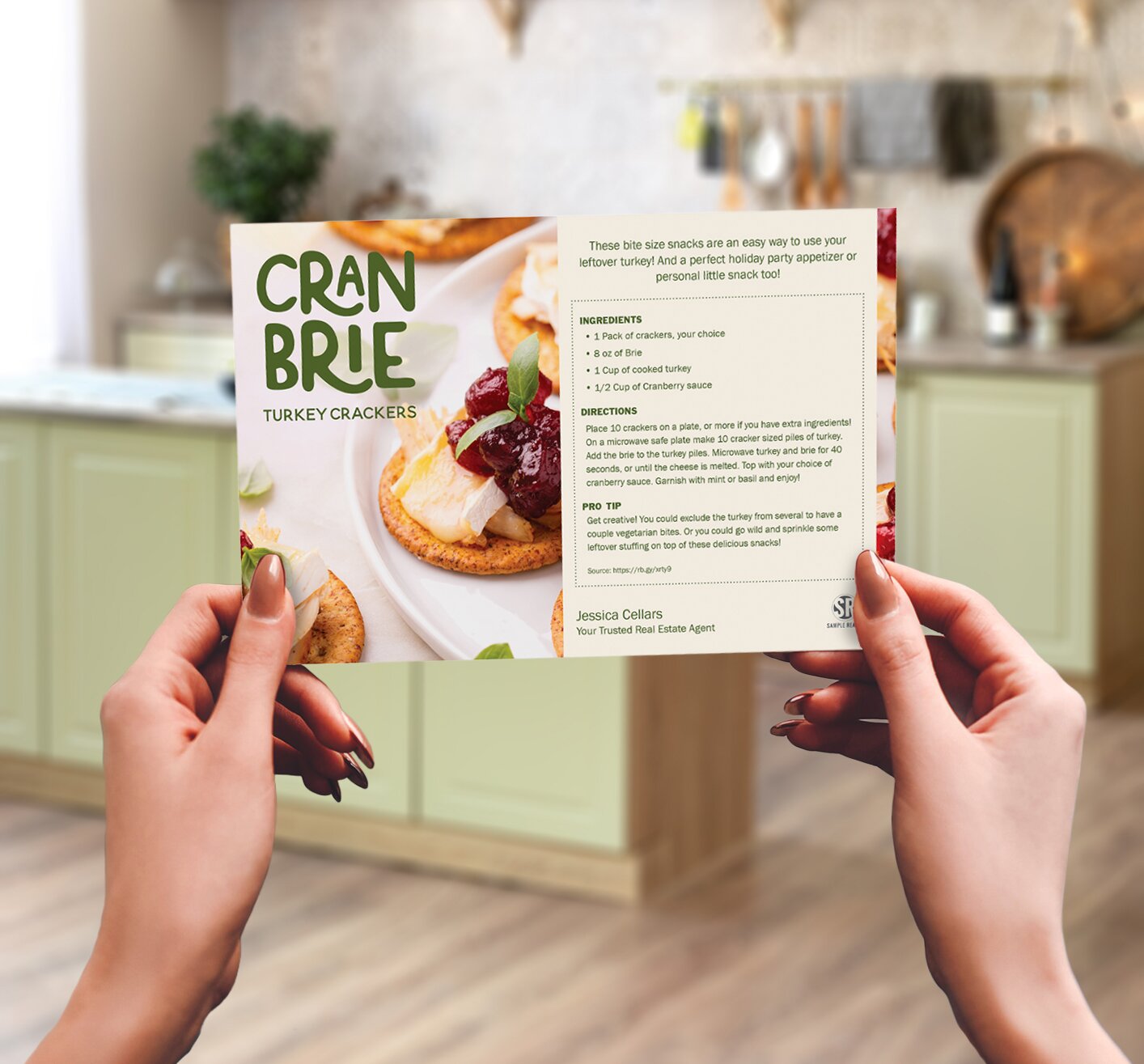 Cran Brie Recipe Card
