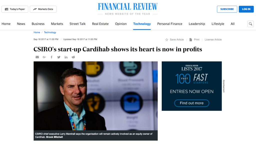Australian Financial Review Article