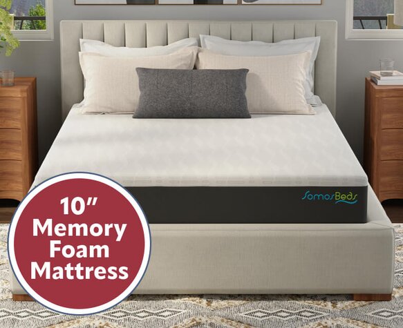 SomosBeds 10 inch memory foam mattress